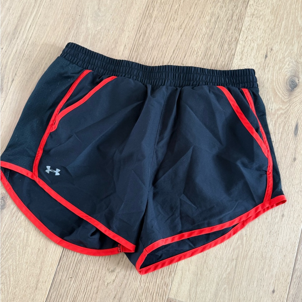 Under Armour Women's Blue and Orange Shorts